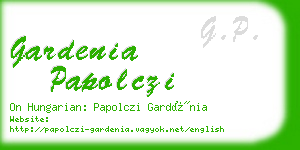 gardenia papolczi business card